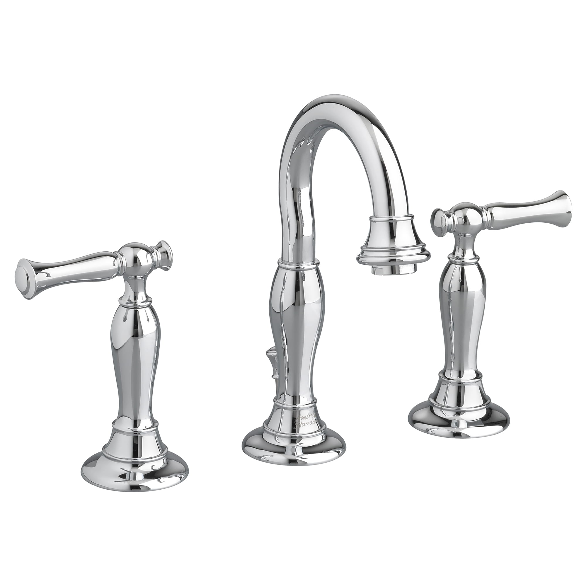 Quentin 8 Inch Widespread 2 Handle Bathroom Faucet 12 gpm 45 L min With Lever Handles CHROME